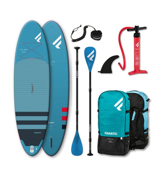 Fanatic Fly Air 9'8" Blue 2021 Inflatable SUP package